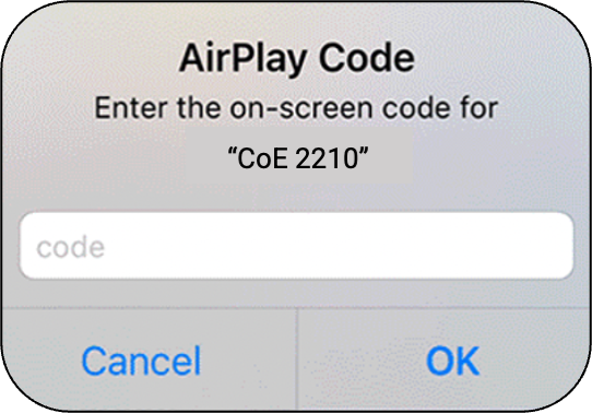 airplay code for samsung tv 6 series